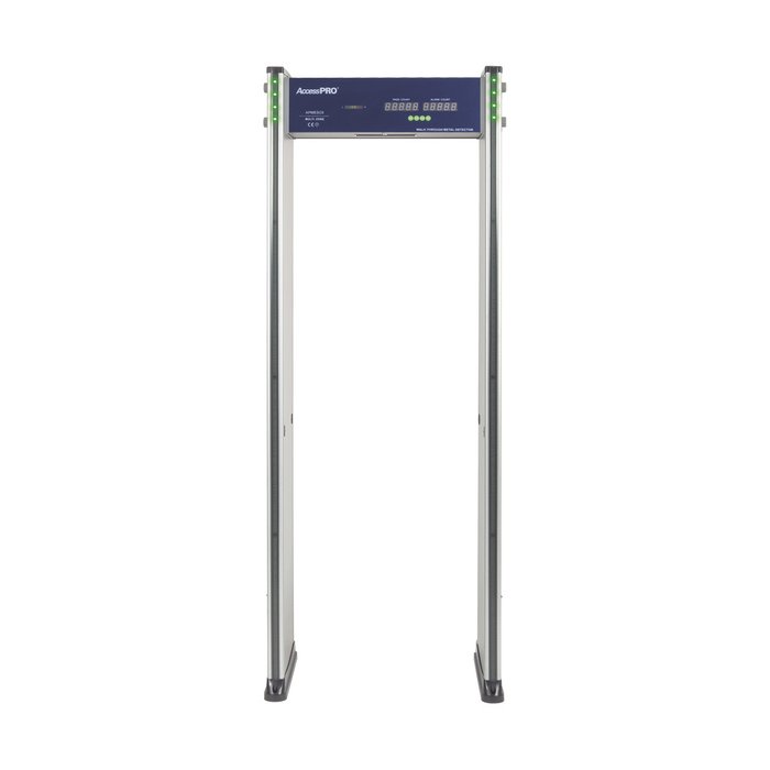 Detector de metales de 6 zonas/ Uso en Interior/ Contador de alarmas y Personas