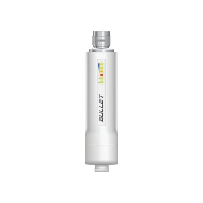 Radio airMAX Bullet-M2HP, hasta 100 Mbps, frecuencia de 2 GHz (2412 - 2472 GHz), No incluye adaptador PoE