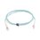 Jumper de Fibra Óptica Multimodo 50/125 XGLO OM3, LC-LC Duplex, OFNR, Color Aqua, 3 Metros