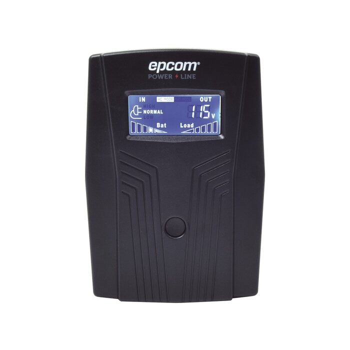 UPS de 600VA/360W / Topología Línea Interactiva / Entrada y Salida 120 Vca / Regulador de Voltaje AVR 80-150 Vca / Clavija NEMA 5-15P / 4 Tomas NEMA 5-15R
