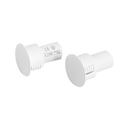 Contacto magnético para puertas y ventanas Metálicas, aluminio y madera de empotrar color blanco