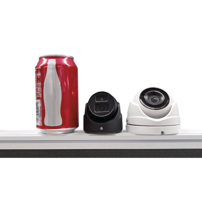 Ultra Mini Turret TURBO 1080p / Gran Angular / Lente 2.8 mm / 20 mts IR EXIR / Exterior IP67 / 4 Tecnologías (TVI / AHD / CVBS) / dWDR