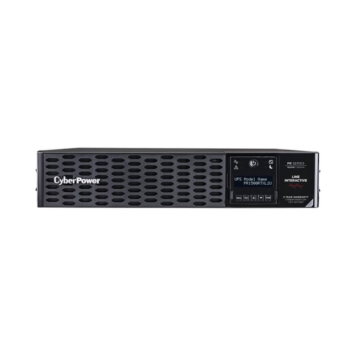 UPS de 1500 VA/1500 W, Topología Línea Interactiva, Entrada 120 Vca NEMA 5-15P, Onda Senoidal Pura, Torre o Rack 2 UR, Con 8 Tomas NEMA 5-15R
