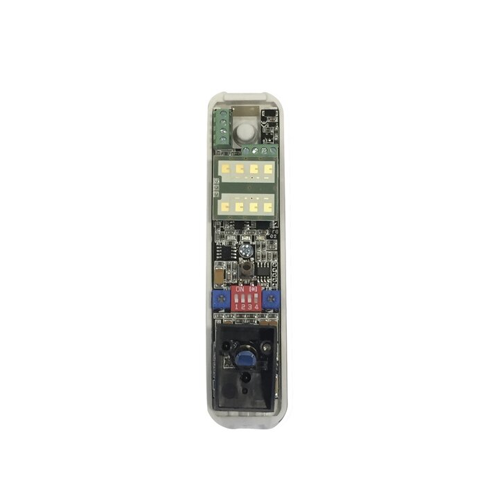 Sensor tipo cortina/ Interior y Exterior/ Funcion antimascara / Doble tecnologia PIR & MW/ Cobertura de hasta 12 metros/ Compatible con cualquier panel de alarma / Cableado