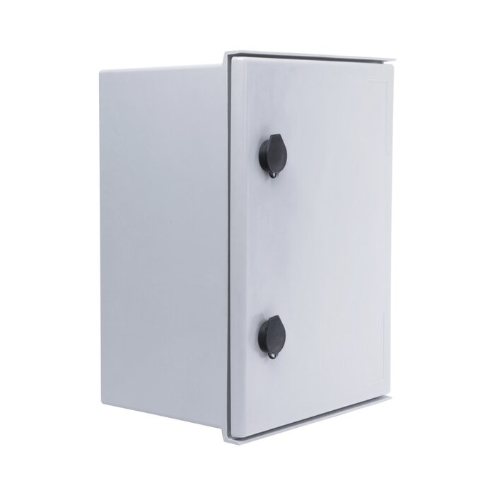 Gabinete de Poliéster IP66 Uso en Intemperie (300 x 400 x 200 mm) con Placa Trasera Interior (Incluye Chapa y Llave).