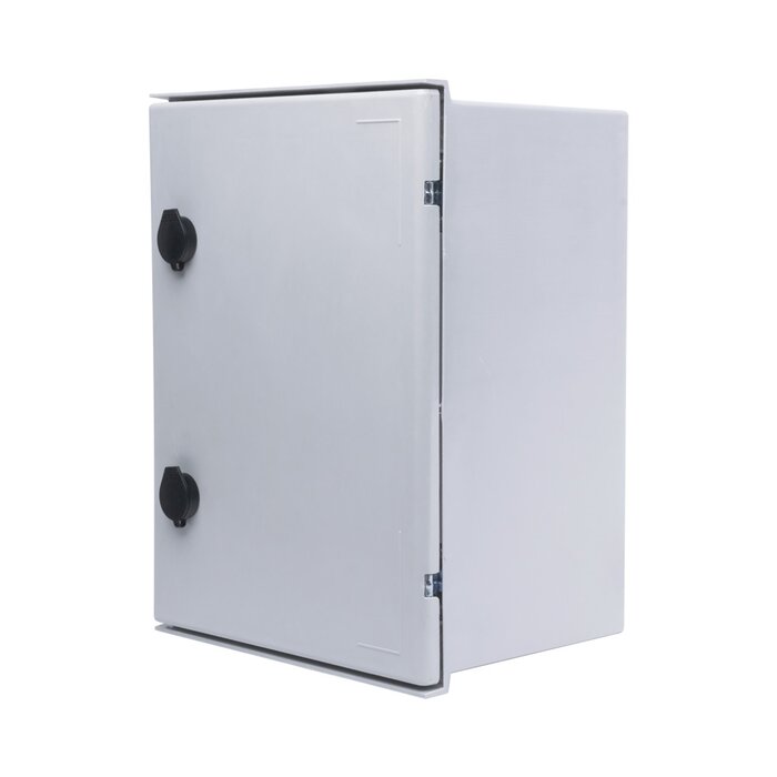 Gabinete de Poliéster IP66 Uso en Intemperie (300 x 400 x 200 mm) con Placa Trasera Interior (Incluye Chapa y Llave).