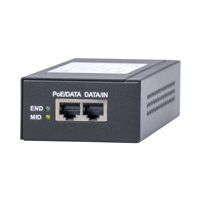 Inyector Super Hi-PoE / 56 Vcd / 60 Watts / Para Domos HIKVISION PTZ / IP (-AE / DE) / Soporta 802.3 af / at