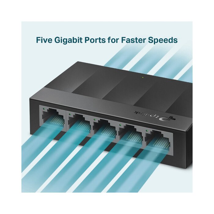 Switch para escritorio 5 puertos 10/100/1000Mbps