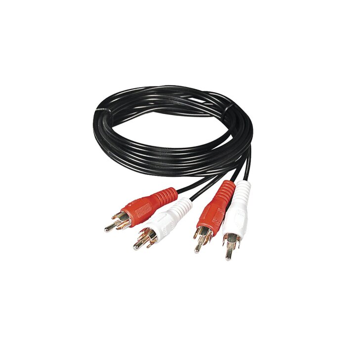 Cable RCA macho a macho de 1 metro de longitud, 4 plus, para aplicaciones de audio y video optimizado para HD