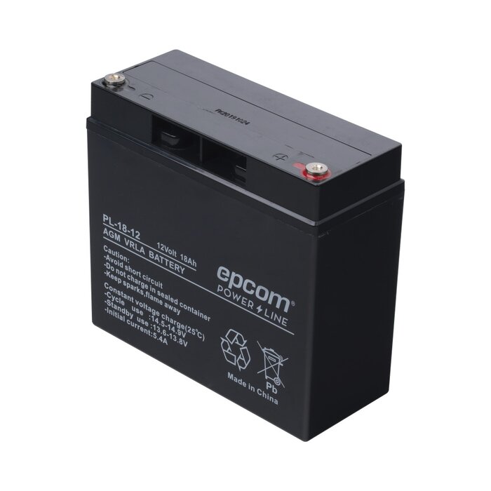 Batería con Tecnología AGM / VRLA, 12 Vcd, 18 Ah. terminal de tornillo HEX