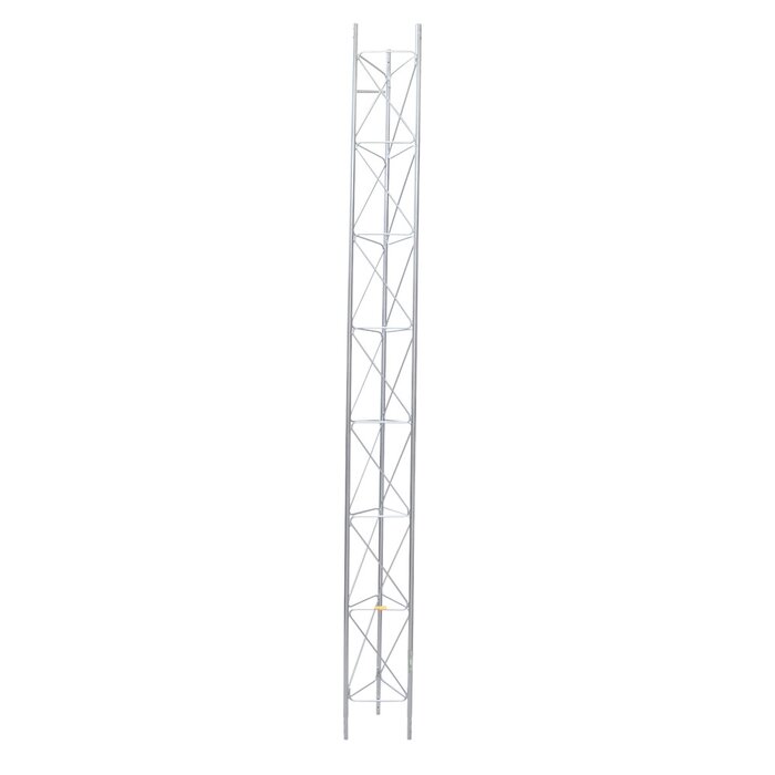 Tramo de Torre Arriostrada de 3m x 45cm, Galvanizado por Inmersión, Hasta 60 m de Elevación. Zonas Húmedas.