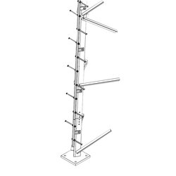Escalera de 3 m Tipo Perno con Sección Soldada para Torres SUPER TITAN Secciones 13 a 21.