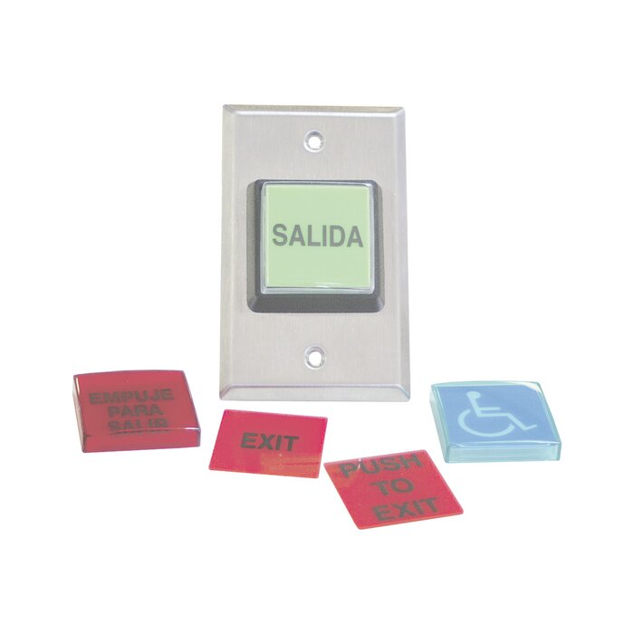 Botón de Salida / MÚLTIPLES Placas/ Luz LED /2 Años Garantia