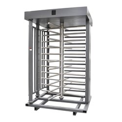 Torniquete Sencillo / Cuerpo Completo / Interior/Exterior / 100% Acero con Pintura Gris / EJE CENTRAL de Acero Inoxidable /Acabado de Lujo / Alto Tráfico