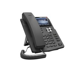 Teléfono IP empresarial para 2 lineas SIP con pantalla LCD de 2.8 pulgadas a color, puertos Gigabit y conferencia de 3 vías, PoE