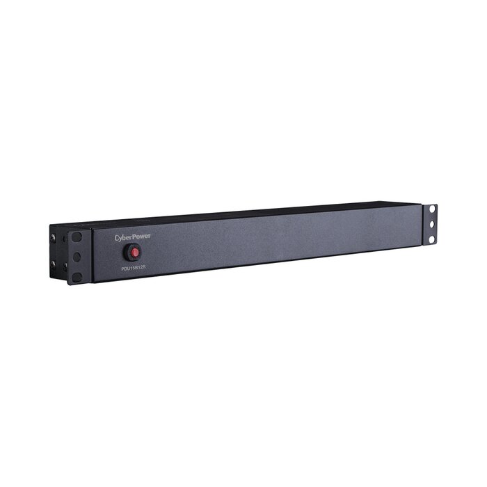 PDU Básico Para Distribución de Energía, Con 12 Tomas NEMA 5-15R Traseras, 1UR, 15 Amp, 120 Vca