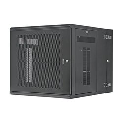 Gabinete PanZone de Montaje en Pared, de 19in, Puerta Perforada, 12 UR, 762mm de Profundidad, Color Negro