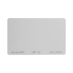 Tag UHF tipo Tarjeta para lectoras de largo alcance 900 MHZ / EPC GEN 2 / ISO 18000 6C / No imprimible / NO incluye porta tarjeta