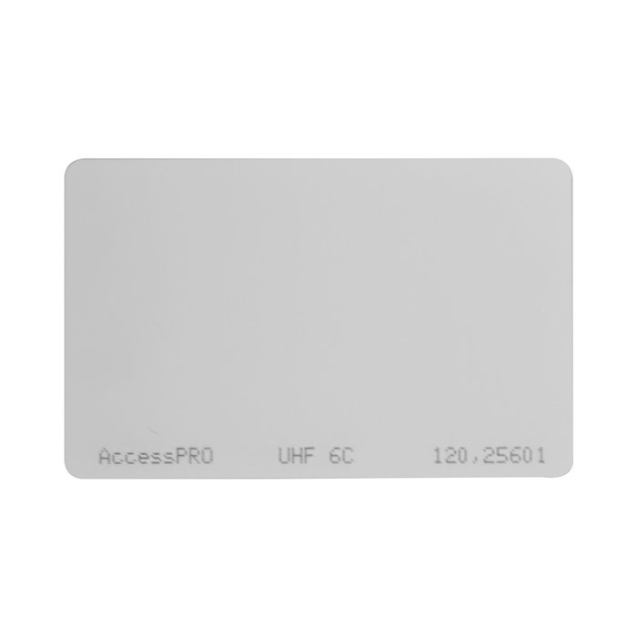 Tag UHF tipo Tarjeta para lectoras de largo alcance 900 MHZ / EPC GEN 2 / ISO 18000 6C / No imprimible / NO incluye porta tarjeta