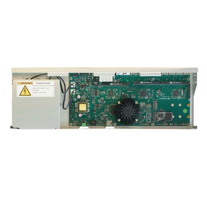 RB1100AHx4 Dude Edition, 13 Puertos Gigabit, Almacenamiento M.2 60GB para Base de Datos Dude