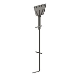 Ancla de Piso Tipo Paleta 7 Orificios para Retenida. Placa: 3/4", Redondo: 1", Altura: 210 cm. Galv. Inmersión.