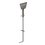 Ancla de Piso Tipo Paleta 7 Orificios para Retenida. Placa: 3/4", Redondo: 1", Altura: 210 cm. Galv. Inmersión.