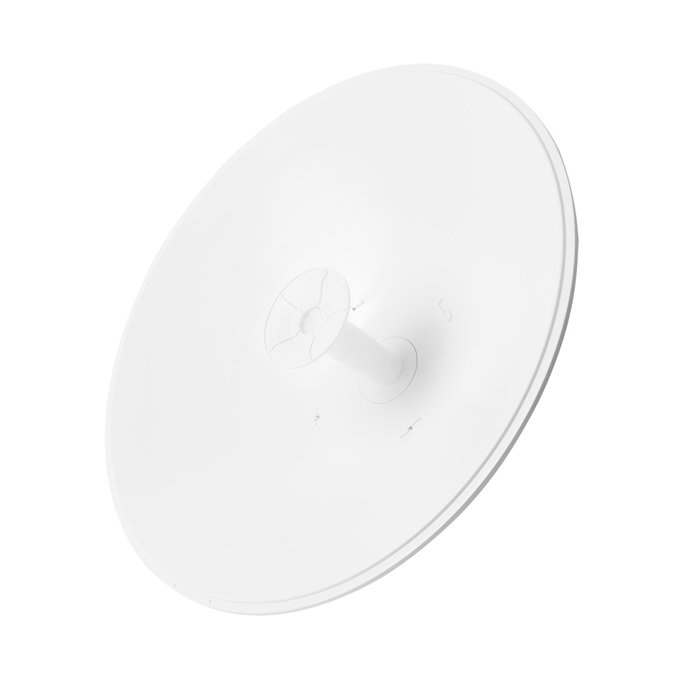 Antena Direccional airFiber X, ideal para enlaces Punto a Punto (PtP), frecuencia 5 GHz (4.9 - 5.8 GHz) de 30 dBi slant 45