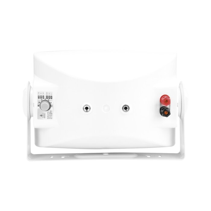 Altavoz de Montaje en Pared de Dos Vías 4"+1.5"/ 2.5W-5W-10W-20W/ 100V+8ohm/ Material ABS/ Reja y Bracket de Metal/ Color Blanco
