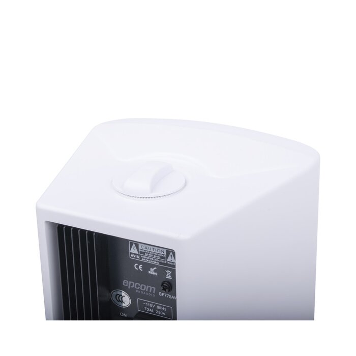 Altavoz de Montaje en Pared Activo de Dos Vias 5"+1.5"/ RMS 20W@8ohms mas Pasivo 20W/ Material ABS/ Reja Metálica/ Bracket de Metal/ Color Blanco