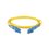 Jumper de Fibra Optica Monomodo 9/125 OS2, LC-LC Duplex, OFNR (Riser), Color Amarillo, 2 Metros