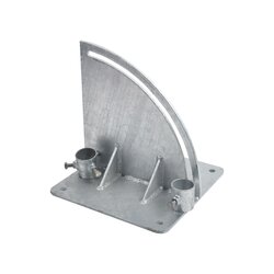 Base para Mástil con Ajuste de Ángulo. Diámetros de Mastil: 1" a 1-3/4"