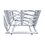 Torniquete Sencillo / Cuerpo Completo / Interior/Exterior / 100% Acero con Pintura Gris / EJE CENTRAL con Pintura Gris / Acabado de Lujo / Alto Tráfico
