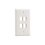 Placa de Pared Vertical, Salida Para 4 Puertos Keystone, Color Blanco