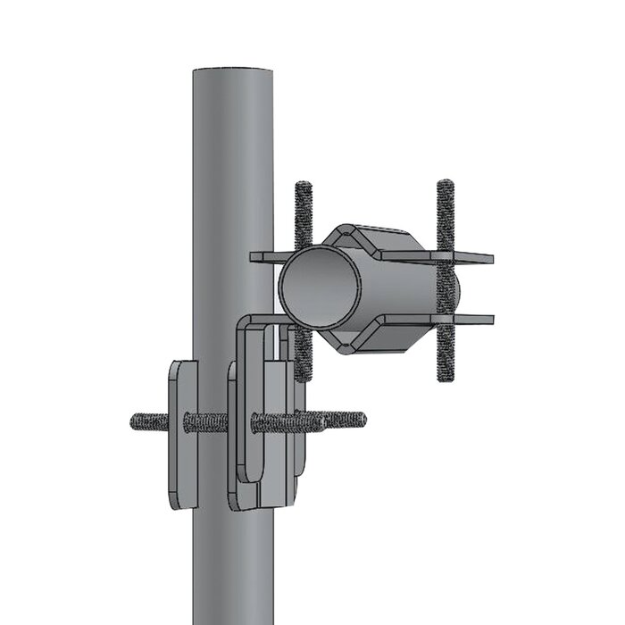 Herraje Adaptador Cruzado para Mástil para Diámetros desde 7/8" hasta 2".