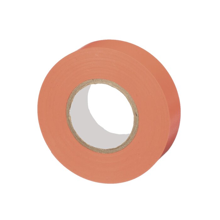 Cinta Eléctrica para Aislar, de PVC, Uso General, Grosor de 0.18mm (7 mil), Ancho de 19mm, y 20.12m de Largo, Color Rojo