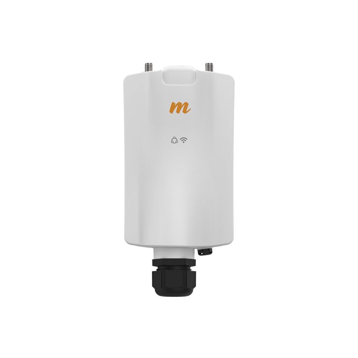 Punto de Acceso MU-MIMO 2x2:2ac, 4.9-6.4 GHz, IP 67, Conectorizado, Punto-Multipunto hasta 700 Mbps, 2 conectores SMA-hembra, Adaptación automática al entorno, Monitoreo a través de la nube