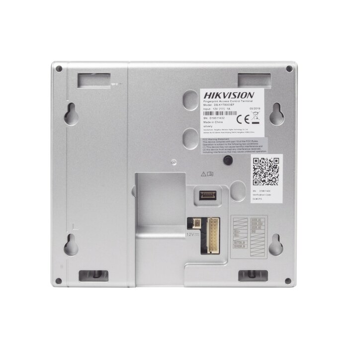 Terminal de Control de Acceso y Asistencia compatible con APP Hik-Connect (P2P) / Lectura de Huella y de Tarjetas EM / Soporta hasta 1000 Huellas / Relevador para Chapa / Software iVMS4200