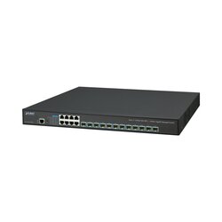 Switch Administrable Layer 3 12-Puertos 10G SFP+, 8-Puertos 10/100/1000T C/Fuente Redundante AC