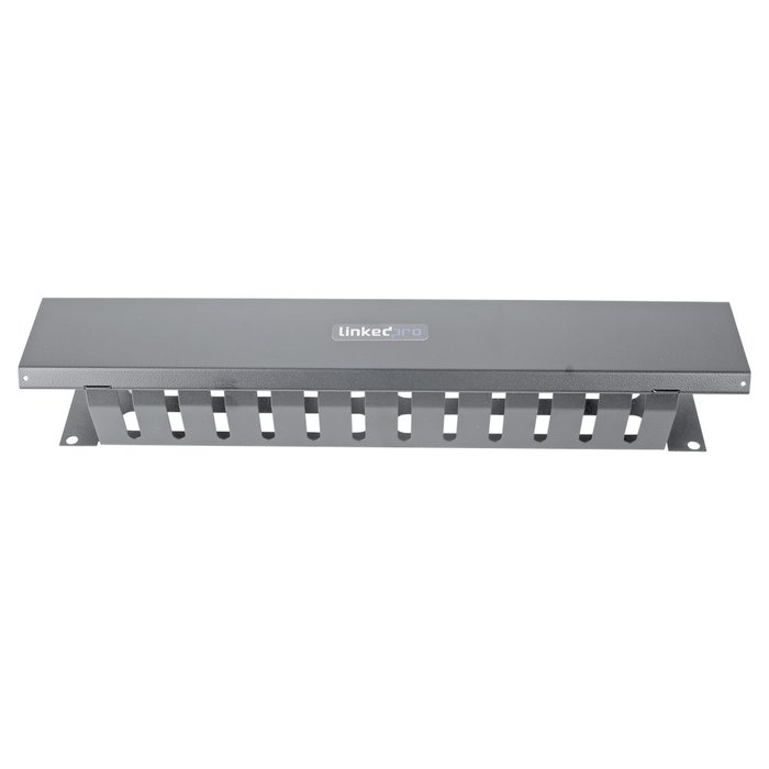 Organizador de Cables Horizontal de 19" Metálico, 2 Unidades.