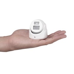 Ultra Mini Turret TURBO 1080p / Gran Angular / Lente 2.8 mm / 20 mts IR EXIR / Exterior IP67 / 4 Tecnologías (TVI / AHD / CVBS) / dWDR