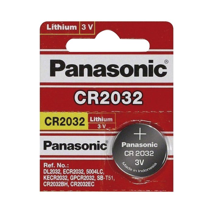 Batería de litio CR2032 de 3 V @ 225 mAh