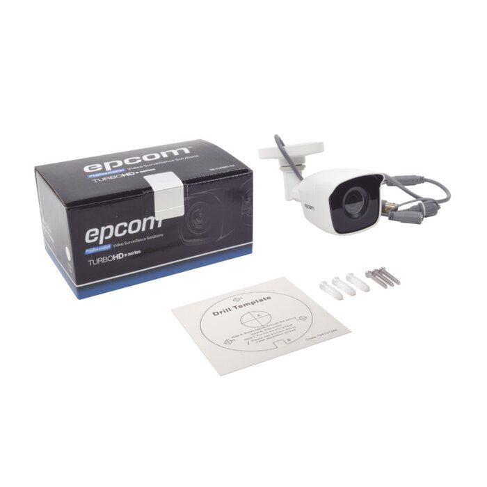 KIT TurboHD 1080p / DVR 8 Canales / 8 Cámaras Bala (exterior 2.8 mm) / Transceptores / Conectores / Fuente de Poder Profesional hasta 15 Vcd para Larga Distancias