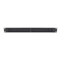 Tapa Ciega para Rack de 19in, Tipo Cepillo de Nylon, para Paso de Cables y Mejor Manejo Térmico, Color Negro, 1UR