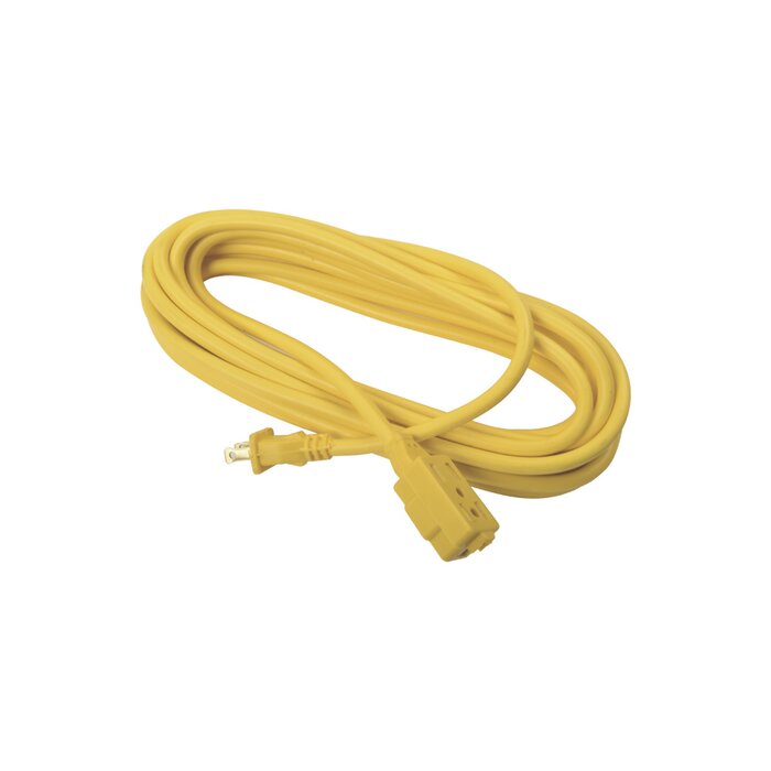 Extension electrica uso rudo 127vca L-N 6m 3 tomas 13A max