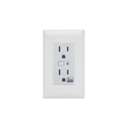 Tomacorriente con señal inalambrica Z-WAVE, apatador en pared, requiere agregarse a un HUB, puede ser un L5210, L7000 y Total Connect