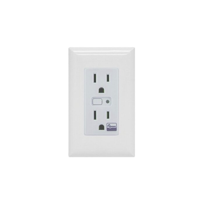 Tomacorriente con señal inalambrica Z-WAVE, apatador en pared, requiere agregarse a un HUB, puede ser un L5210, L7000 y Total Connect