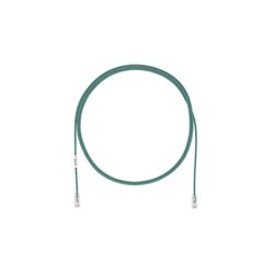 Cable de Parcheo TX6, UTP Cat6, Diámetro Reducido (28AWG), Color Verde, 3ft