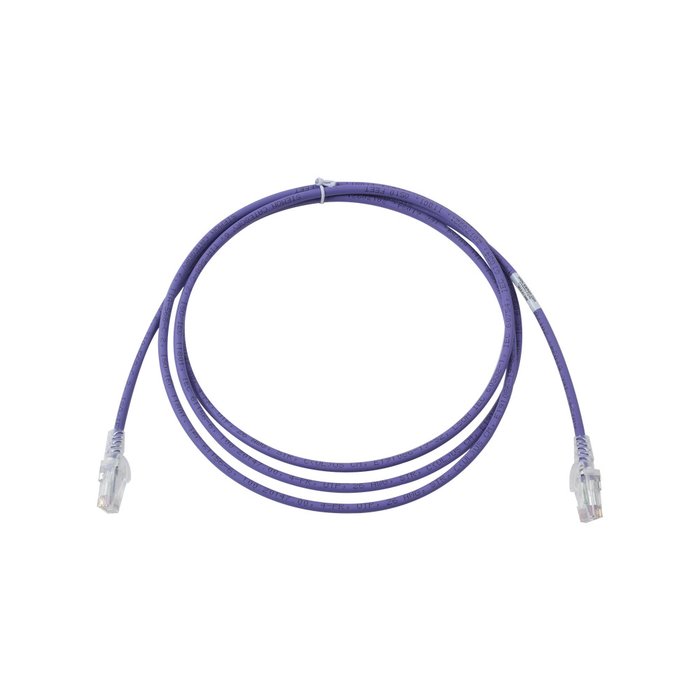 Patch Cord MC6 Modular Cat6 UTP, CM/LS0H, 7ft, Color Violeta, Versión Bulk (Sin Empaque Individual)