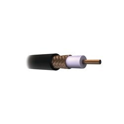 CABLE COAXIAL RG11/U, 305 MTS, BOBINA DE 305 MTS COLOR NEGRO, AWG 14 AISLAMIENTO ESPUMADO, BLINDAJE DE ALUMINIO AL 60%, APLICACION INTEMPERIE PARA CCTV
