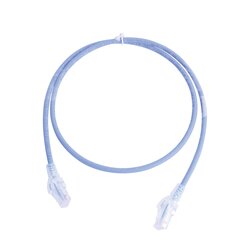 Patch Cord MC6 Modular Cat6 UTP, CM/LS0H, 3ft, Color Azul, Versión Bulk (Sin Empaque Individual)